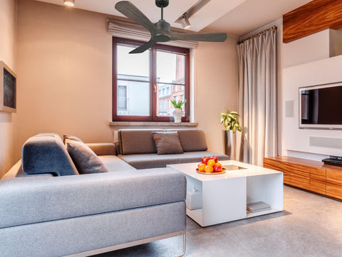 Ventilador de techo Reversible Termostato Wifi Motor DC Techos Inclinados Mando a Distancia Hypersilence Memoria 7