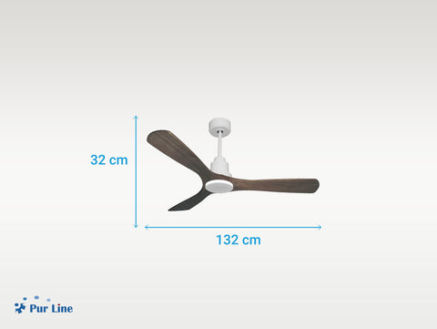 Ventilador de techo Reversible Termostato Wifi Motor DC Techos Inclinados Mando a Distancia Hypersilence Memoria 7