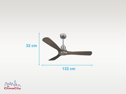 Ventilador de techo Reversible Termostato Wifi Motor DC Techos Inclinados Mando a Distancia Hypersilence Memoria 7