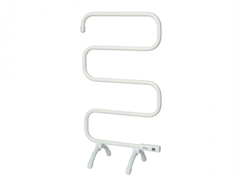Toallero blanco con diseño moderno de aluminio