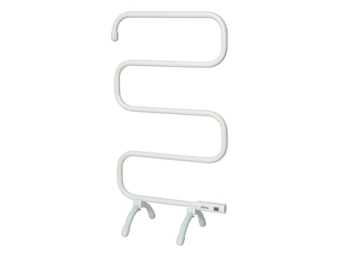 Toallero blanco con diseño moderno de aluminio