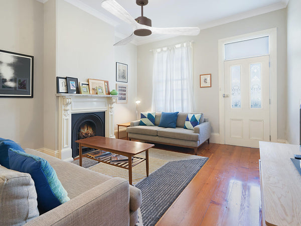 Ventilador de techo Reversible Termostato Wifi Motor DC Techos Inclinados Mando a Distancia Hypersilence Memoria