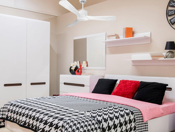 Ventilador de techo Modo Invierno/Verano Termostato Wifi Motor DC Techos Inclinados Mando a Distancia Hypersilence Memoria