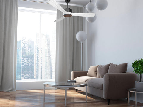 Ventilador de techo Reversible Termostato Wifi Motor DC Techos Inclinados Mando a Distancia Hypersilence Memoria