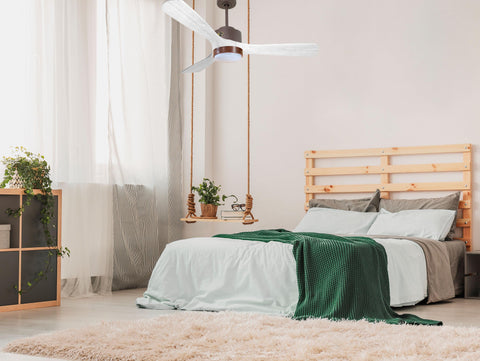 Ventilador de techo Wifi Motor DC Mando a Distancia Luz tres tonos Hypersilence Memoria