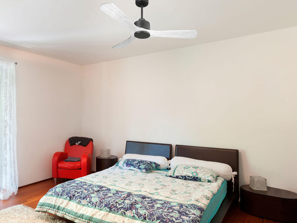 Ventilador de techo Reversible Termostato Wifi Motor DC Techos Inclinados Mando a Distancia Hypersilence Memoria