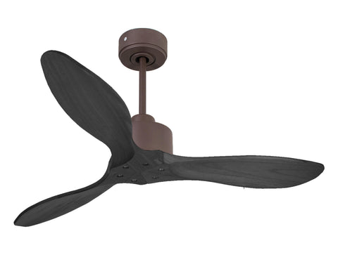 Ventilador de techo Reversible Termostato Wifi Motor DC Techos Inclinados Mando a Distancia Hypersilence Memoria FullWood 1
