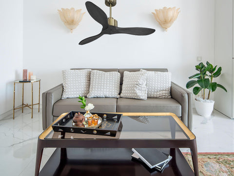 Ventilador de techo Reversible Termostato Wifi Motor DC Techos Inclinados Mando a Distancia Hypersilence Memoria FullWood 3