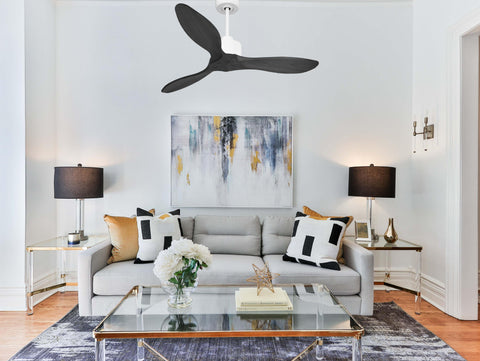 Ventilador de techo Reversible Termostato Wifi Motor DC Techos Inclinados Mando a Distancia Hypersilence Memoria FullWood 6