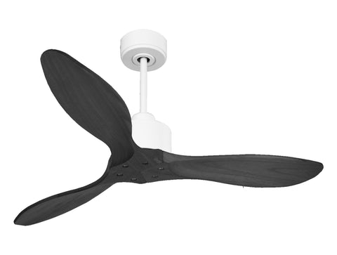 Ventilador de techo Reversible Termostato Wifi Motor DC Techos Inclinados Mando a Distancia Hypersilence Memoria FullWood 1