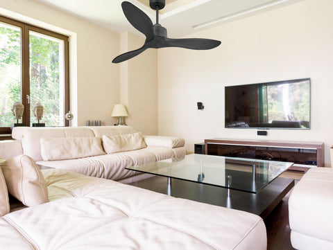 Ventilador de techo Reversible Termostato Wifi Motor DC Techos Inclinados Mando a Distancia Hypersilence Memoria FullWood 4