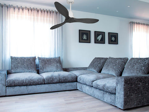 Ventilador de techo Reversible Termostato Wifi Motor DC Techos Inclinados Mando a Distancia Hypersilence Memoria FullWood 5