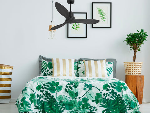 Ventilador de techo Reversible Termostato Wifi Motor DC Techos Inclinados Mando a Distancia Hypersilence Memoria FullWood 6