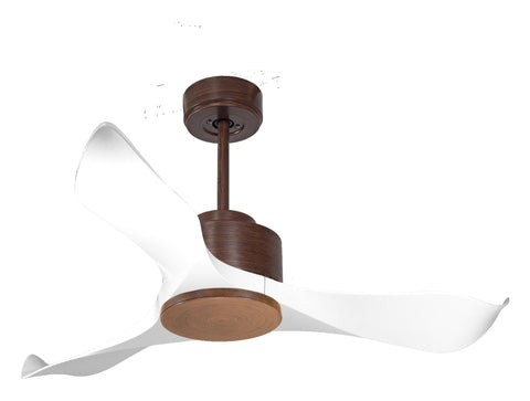 Ventilador de techo Reversible Termostato Wifi Motor DC Techos Inclinados Mando a Distancia Adaptador 2/3 Aspas Hypersilence Memoria