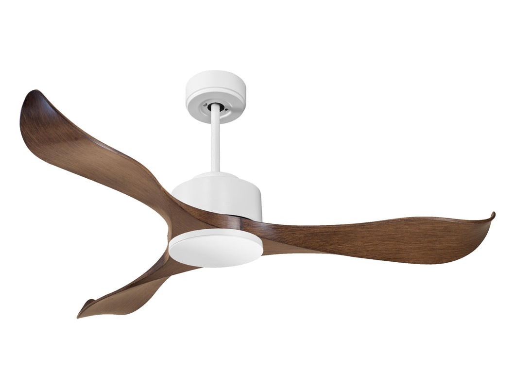 Ventilador de techo Reversible Termostato Wifi Motor DC Techos Inclinados Mando a Distancia Adaptador 2/3 Aspas Hypersilence Memoria