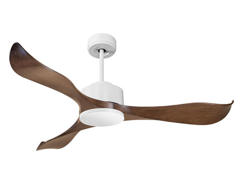 Ventilador de techo Reversible Termostato Wifi Motor DC Techos Inclinados Mando a Distancia Adaptador 2/3 Aspas Hypersilence Memoria
