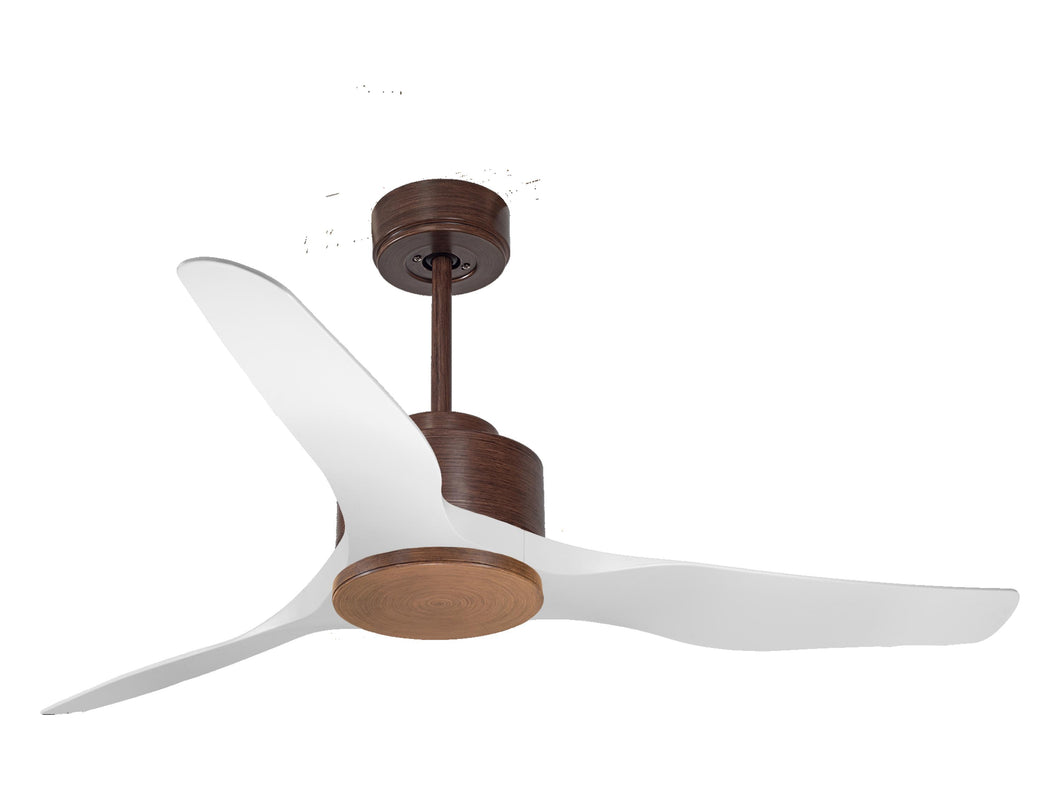 Ventilador de techo Reversible Termostato Wifi Motor DC Techos Inclinados Mando a Distancia Adaptador 2/3 Aspas Hypersilence Memoria