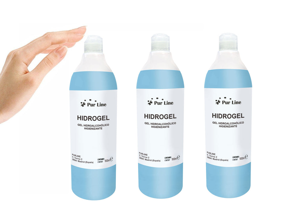 Gel hidroalcohólico higienizante, pack de 3 botellas de 500ml_2