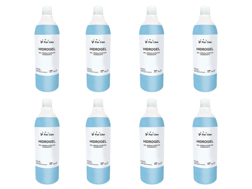 Gel hidroalcohólico higienizante, pack de 8 botellas de 250ml