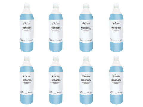 Gel hidroalcohólico higienizante. Pack de 8 botellas de 250ml