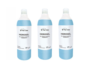 Gel hidroalcohólico higienizante, pack de 3 botellas de 500ml