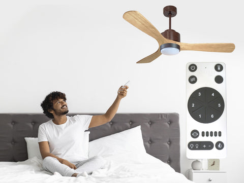 Ventilador de Techo Ultra silencioso de bajo consumo DC ParosD132C02LED70076