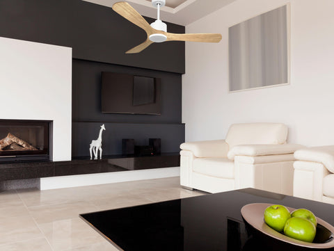 Ventilador de techo Reversible Termostato Wifi Motor DC Techos Inclinados Mando a Distancia Hypersilence Memoria 7