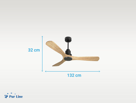 Ventilador de techo Reversible Termostato Wifi Motor DC Techos Inclinados Mando a Distancia Hypersilence Memoria 6