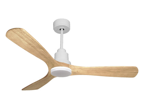 Ventilador de techo Reversible Termostato Dimable Wifi Motor DC Techos Inclinados Mando a Distancia Luz tres tonos Hypersilence Memoria 1