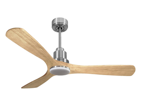 Ventilador de techo Reversible Termostato Dimable Wifi Motor DC Techos Inclinados Mando a Distancia Luz tres tonos Hypersilence Memoria 1