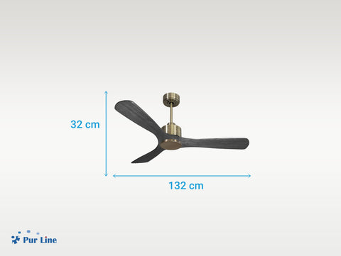 Ventilador de techo Reversible Termostato Wifi Motor DC Techos Inclinados Mando a Distancia Hypersilence Memoria 5