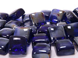 Piedras decorativas azules en forma de cubo para chimenea de etanol