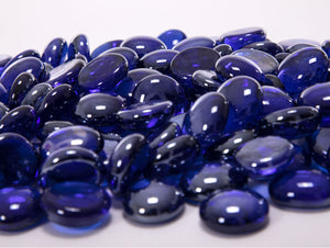 Piedras decorativas de cristal azul para chimenea de etanol