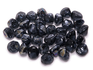Piedras decorativas negras en forma de diamante para chimenea de etanol