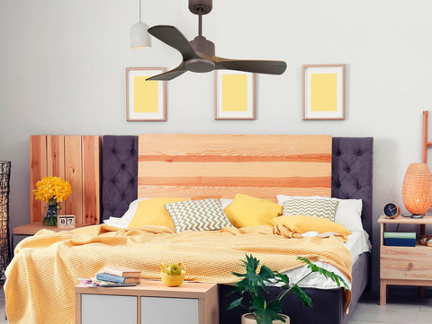 Ventilador de techo Reversible Termostato Wifi Motor DC Techos Inclinados Mando a Distancia Hypersilence Memoria 7