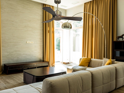 Ventilador de techo Reversible Termostato Wifi Motor DC Techos Inclinados Mando a Distancia Hypersilence Memoria 6