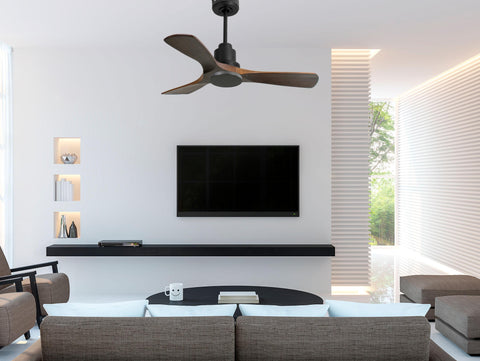 Ventilador de techo Reversible Termostato Wifi Motor DC Techos Inclinados Mando a Distancia Hypersilence Memoria 4