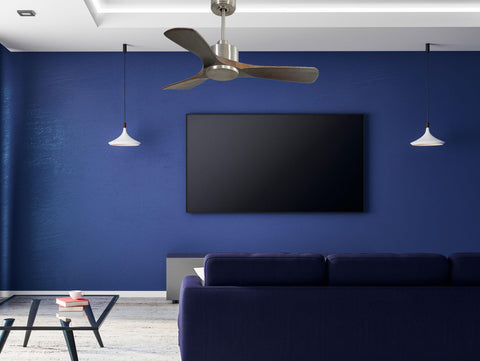 Ventilador de techo Reversible Termostato Wifi Motor DC Techos Inclinados Mando a Distancia Hypersilence Memoria 3