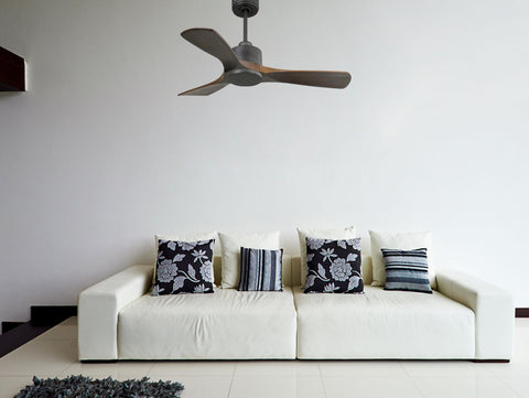 Ventilador de techo Reversible Termostato Wifi Motor DC Techos Inclinados Mando a Distancia Hypersilence Memoria 7