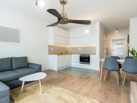 Ventilador de techo Reversible Termostato Wifi Motor DC Techos Inclinados Mando a Distancia Hypersilence Memoria 3