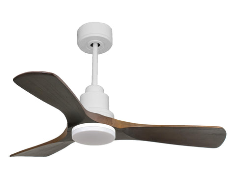 Ventilador de techo Reversible Termostato Dimable Wifi Motor DC Techos Inclinados Mando a Distancia Luz tres tonos Hypersilence Memoria 1