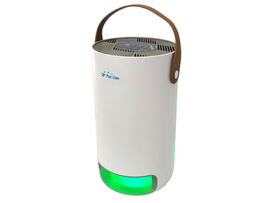 Purificador de aire con filtro HEPA, PM2, ionizador, lámpara UV, 3 velocidades y modo AUTO para superficies de 15m2