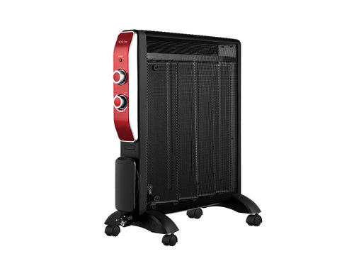 Radiador Eléctrico - Purline | 2000W | Bajo Consumo | Negro | Sin Fluido | Con Ruedas
