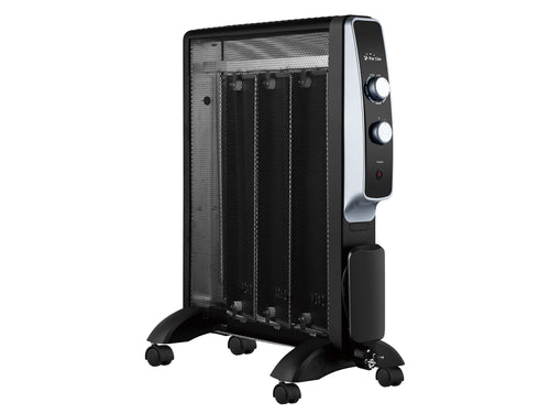 Radiador Eléctrico - Purline | 2000W | Bajo Consumo | Negro | Sin Fluido | Con Ruedas