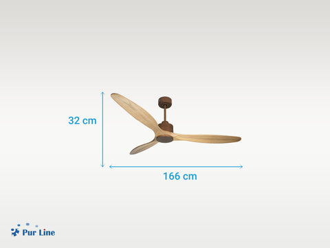 Ventilador de techo Reversible Termostato Wifi Motor DC Techos Inclinados Mando a Distancia Hypersilence Memoria 4