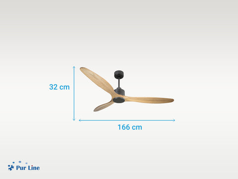 Ventilador de techo Reversible Termostato Wifi Motor DC Techos Inclinados Mando a Distancia Hypersilence Memoria 4