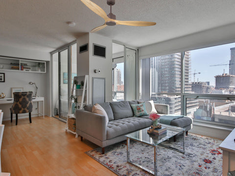 Ventilador de techo Reversible Termostato Wifi Motor DC Techos Inclinados Mando a Distancia Hypersilence Memoria 3