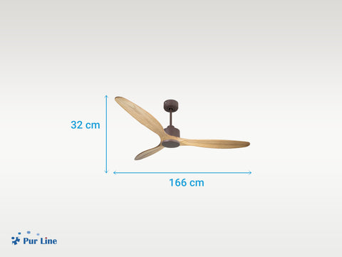 Ventilador de techo Reversible Termostato Wifi Motor DC Techos Inclinados Mando a Distancia Hypersilence Memoria 5