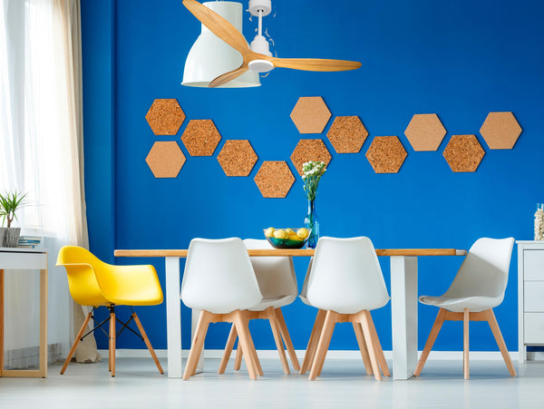 Ventilador de techo Reversible Termostato Wifi Motor DC Techos Inclinados Mando a Distancia Hypersilence Memoria 2