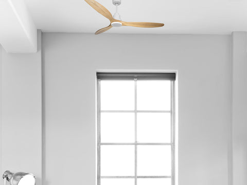 Ventilador de techo Reversible Termostato Wifi Motor DC Techos Inclinados Mando a Distancia Hypersilence Memoria 4